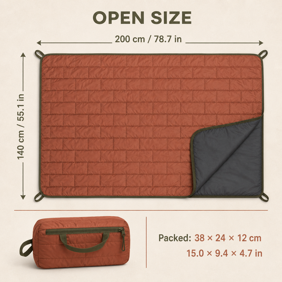 Compact Camping Blanket