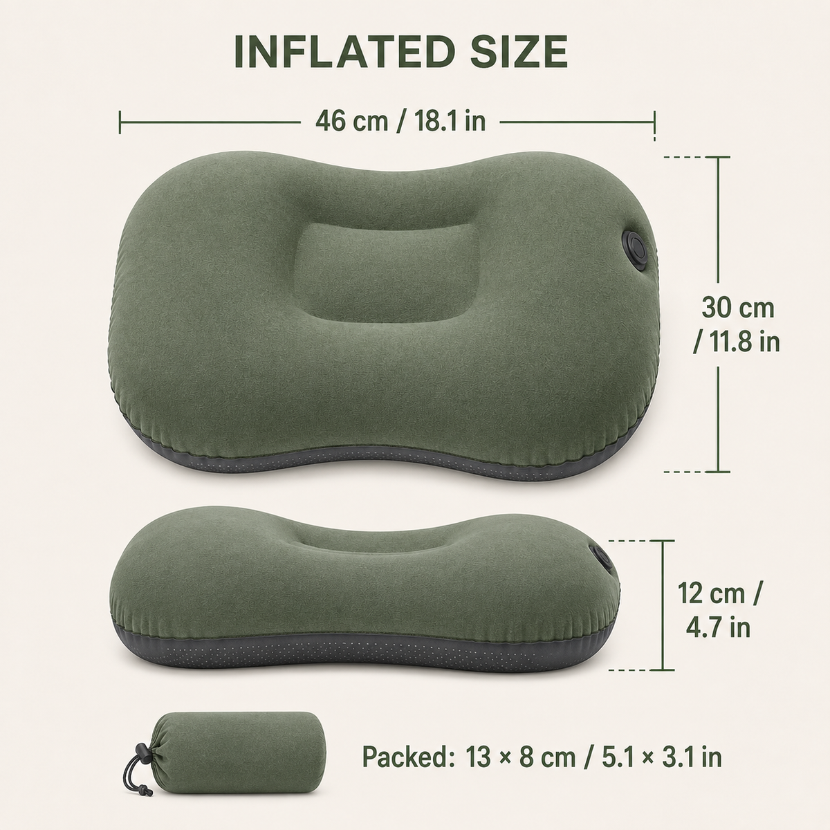 Inflatable Camping Pillow