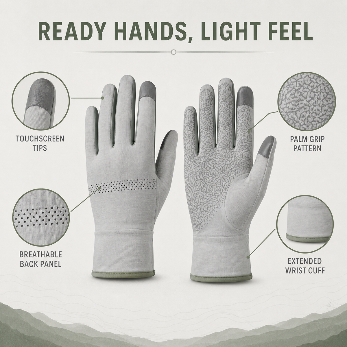 Outdoor Touchscreen Gloves