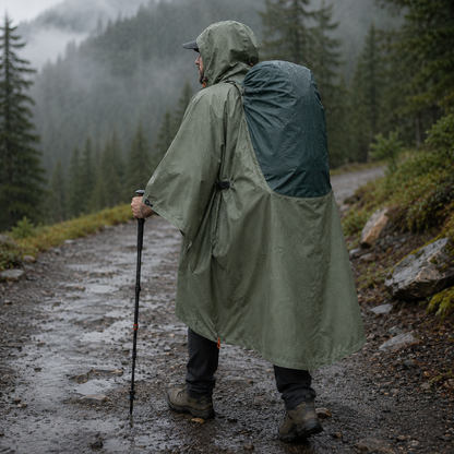 Packable Rain Poncho